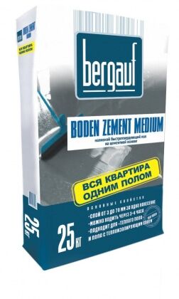 Пол наливной Bergauf Boden Zement Medium 25кг