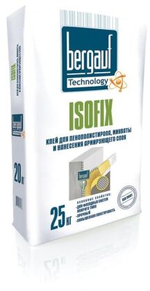 Клей для пенополист и минваты Isofix Bergauf (25кг)