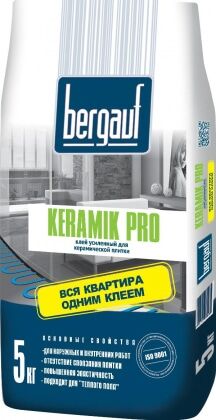 Клей для плитки усиленный Bergauf Keramik Pro 5кг