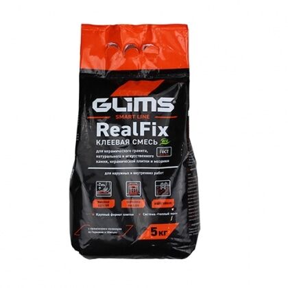 Клей для плитки Глимс-RealFix (Глимс 96) 5кг