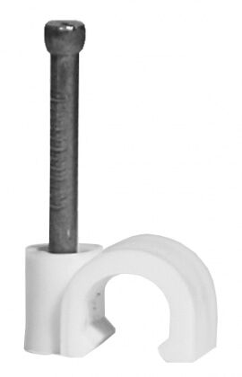 Скоба для кабеля круглая А12 мм (30 шт)