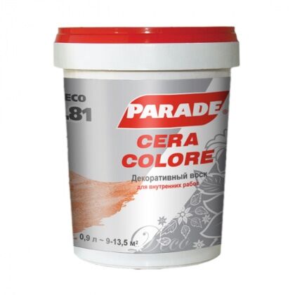 Воск декоративный интерьерный Parade L81 Cera Colore бесцветный 0,9л