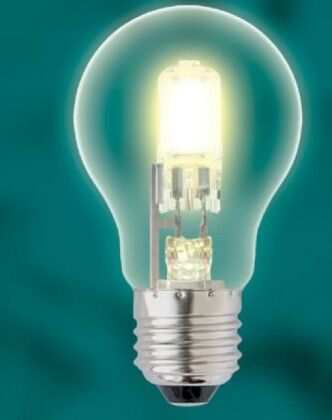 Лампа галогеновая энергосберегающая HCL-70/CL/E27 груша
