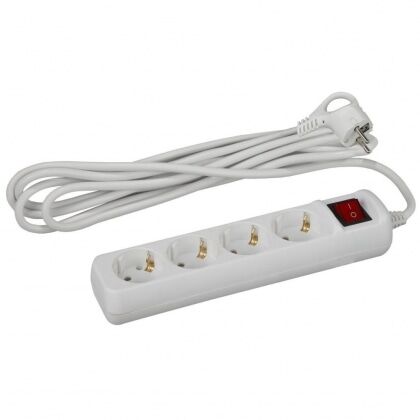 Фильтр сетевой BKUSB-4GE-3m, 4 гн 3м, 2хUSB