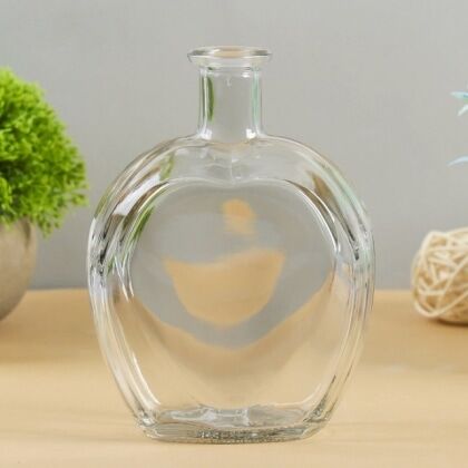 Ваза-бутылка декоративная Сердце,стекло,6х12х16см,1586435