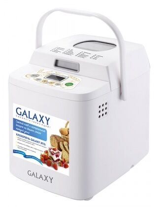 Хлебопечь Galaxy GL 2701,600Вт,вес выпечки 500 и 750г,ЖК-дисплей,19 программ при