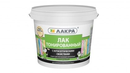 Лак тонированный акриловый Лакра Дуб 0,9кг Л-С