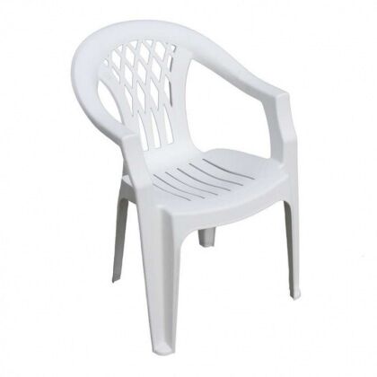 Кресло пластиковое белое