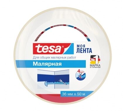 Лента малярная 36мм х 50м tesa basic