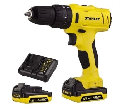 Шуруповерт аккумуляторный Stanley SCD121S2K,Li-Ion,26Нм,12.0В,2х1,5Ач