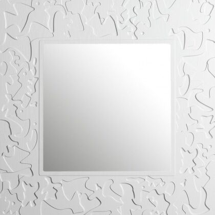 Зеркало в раме Стиль 70х70 белый