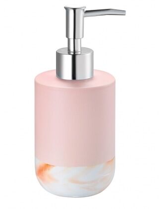 Дозатор для жидкого мыла настольный розовый,керамика,Trendy