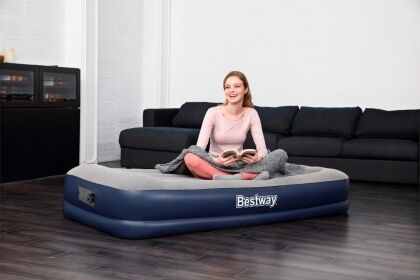 Кровать надувная Tritech Airbed 191х97х36см с подголовником,встроенный электрона