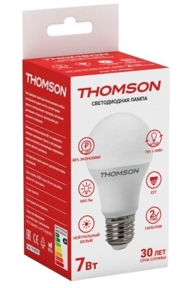 Лампа THOMSON LED 7W E27 3000K