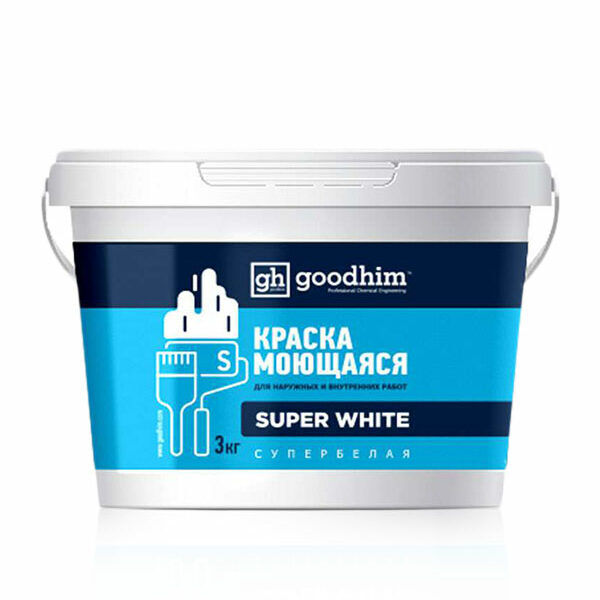 Краска в/д моющаяся Goodhim S база А 14кг