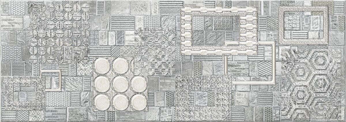 Декор Commesso Grigio Geometria 251х709 мм
