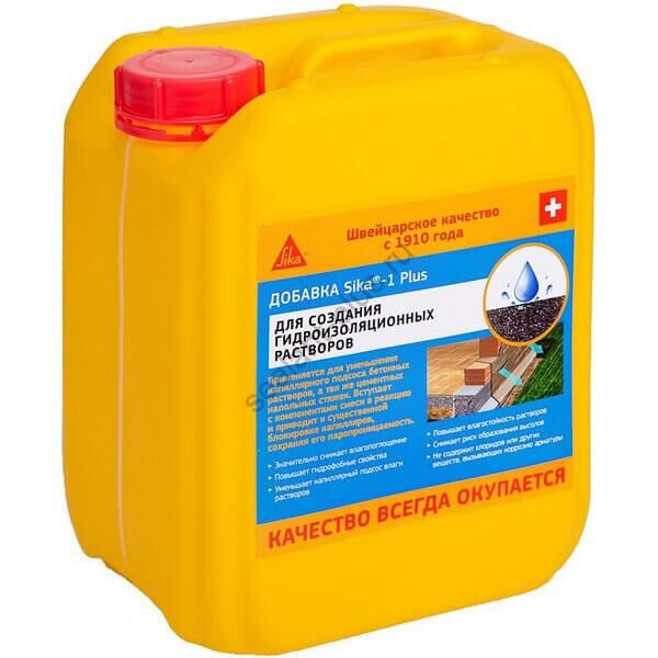 Добавка гидрофобная Sika-1 plus 5л