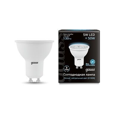 Лампа LED MR16 5W GU10 4100K 101506205