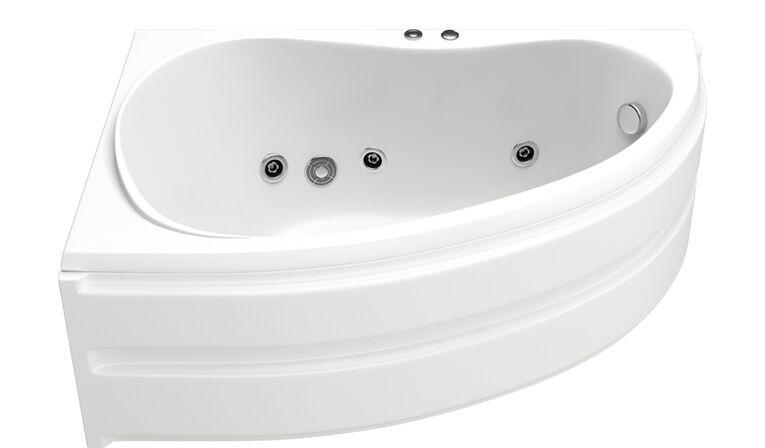 Ванна 1500х900 Алегра левая на каркасе+ножки+Экран Алегра