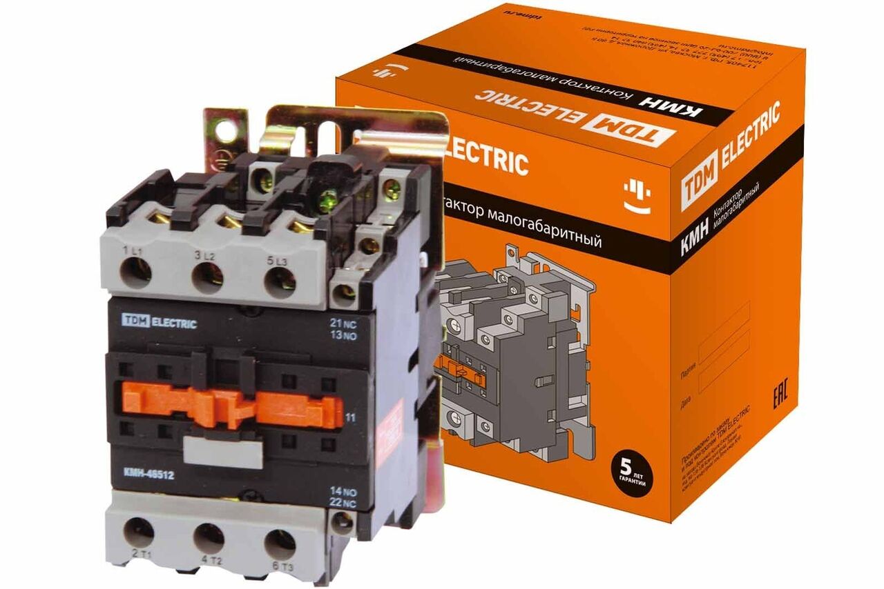 Контактор КМН-49512 95А 230В/АС3 1НО, 1Н3 TDM