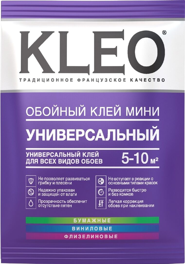 Клей для обоев универсальный KLEO мини Line Optima 12
