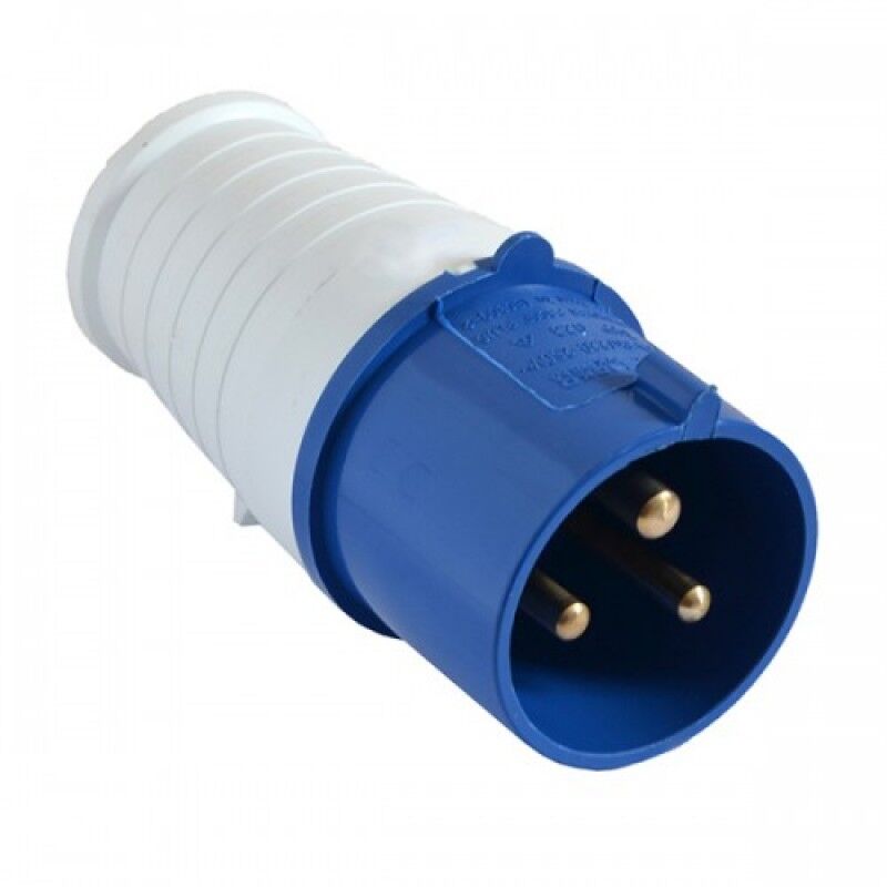 Вилка силовая HT-013 2Р+РЕ 16А 220В IP44 TDM
