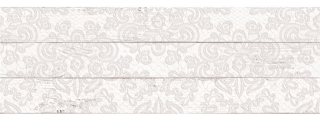 1064-0097 Настенная плитка Шебби Шик декор 1064-0097 20х60 белая