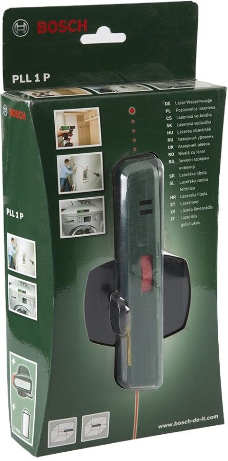 Лазерный нивелир Bosch PLL 1 P 0603663320 20 м, держатель