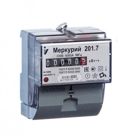 Счетчик Меркурий 201.7 (5-60А)