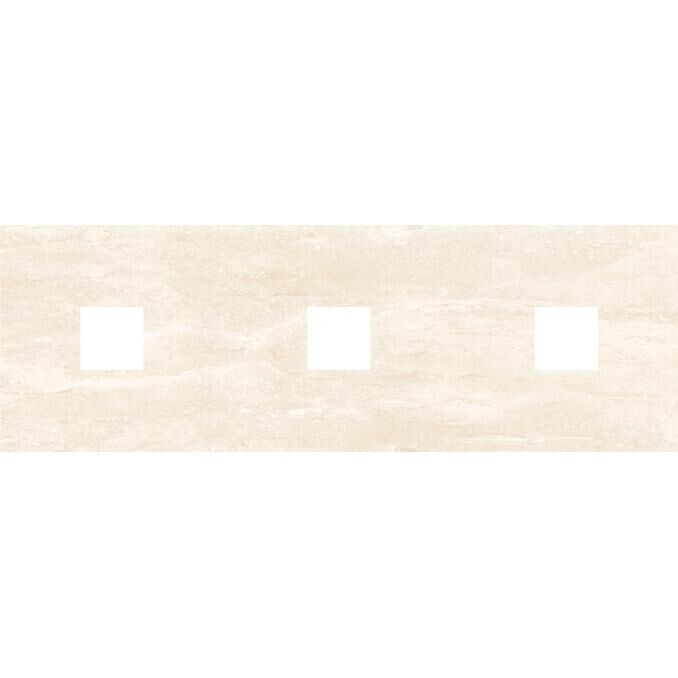 ПЕТРА ДЕКОР (С 3-МЯ ВЫРЕЗАМИ 5,6Х5,6) БЕЖЕВЫЙ 20Х60