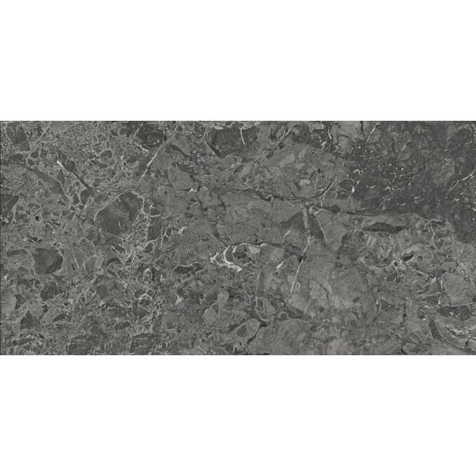 BRECIA ADONIS DARK КЕРАМОГРАНИТ ТЕМНО-СЕРЫЙ 60X120 ГЛЯНЦЕВЫЙ