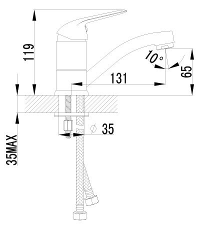 Смеситель д/умывальника LEMARK PLUS ADVANCE (LM1207C) 27038