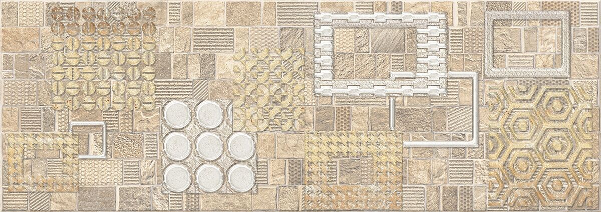 Декор Commesso Beige Geometria 251х709 мм