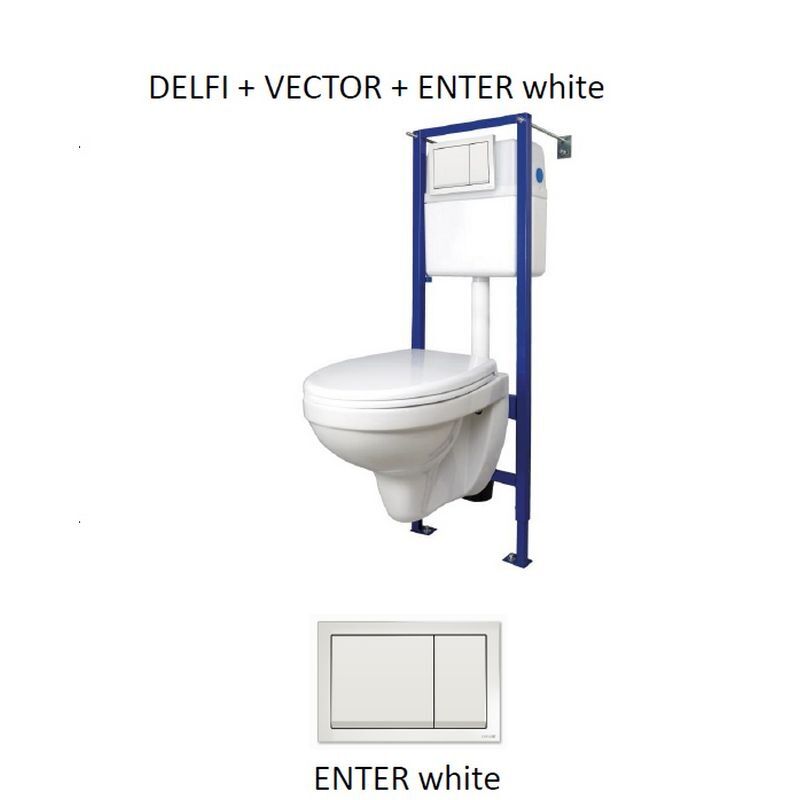 Инсталляция DELFI VECTOR белый S-SET-DELFI-Vec/TPL/Mo-Cm-w (комплект)