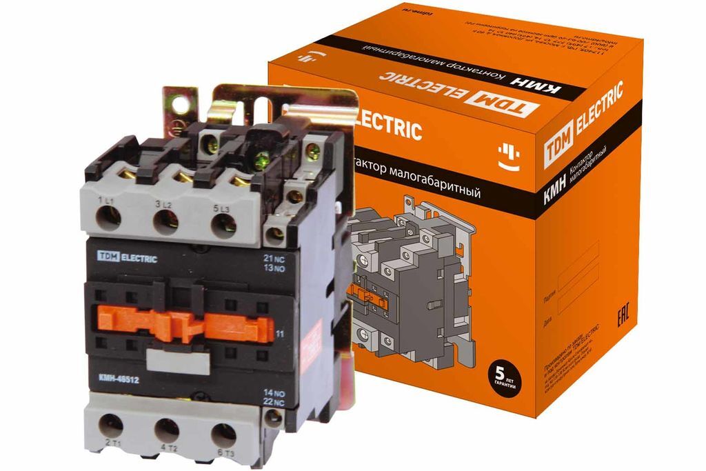Контактор КМН-48012 80А 230В/АС3 1НО, 1Н3 TDM