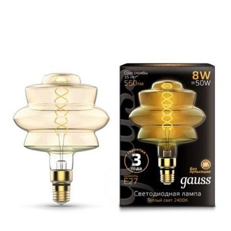 Лампа LED Vintage Filament Flexible BD180 8W E27 2400K 161802008