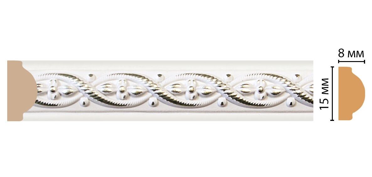 Молдинг DECOMASTER (15х8х2400мм) 130-7D/80