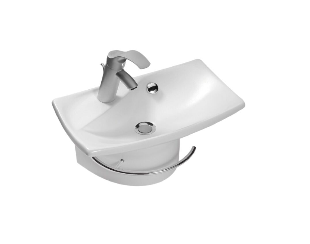 Рукомойник белый ESCALE Е1025-00 с полотенцедержателем 