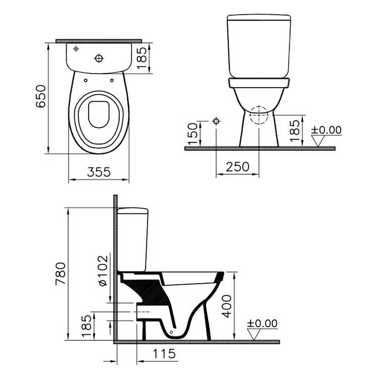 Унитаз Norm Fit 9844B099-7200