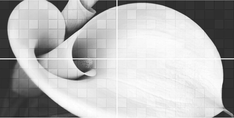 Декор GlobalTile UNICA_GT кала 80*40 панно из 4-х пл 1608-0108