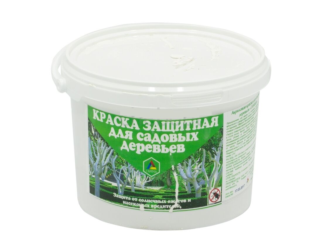 Краска садовая ГАММА белая 3кг