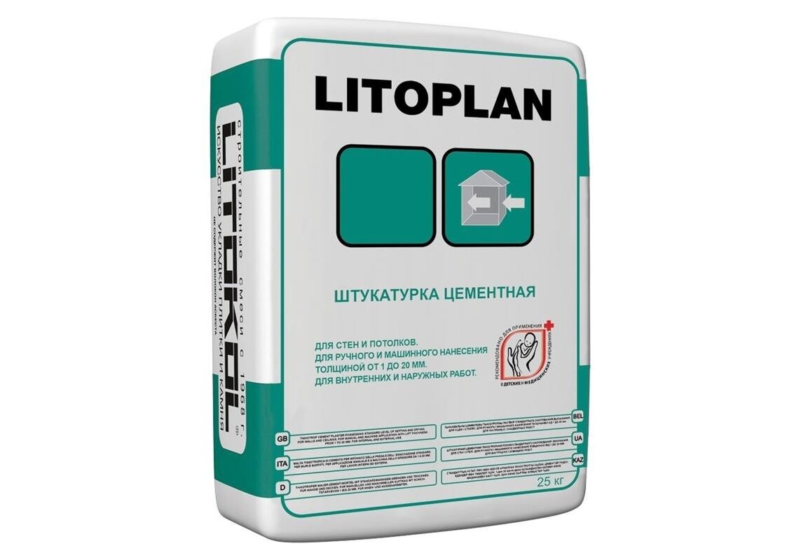 Штукатурка цементная Litoplan 25кг
