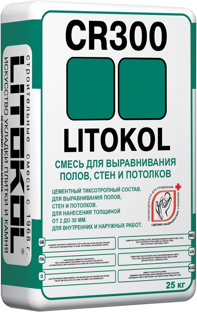 Состав ремонтный Litokol CR 300 25кг