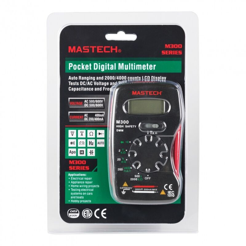 Портативный мультиметр MASTECH M300