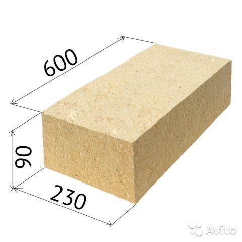 Кирпич огнеупорный ША-96 (51шт)