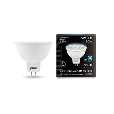 Лампа LED MR16 5W GU5.3 4100K 101505205