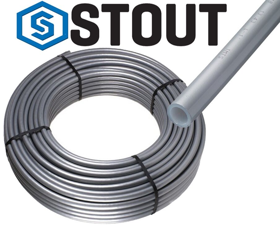 Труба из сшит.полиэтилена серая (240м) 16х2,2 SPX-0001-241622 STOUT