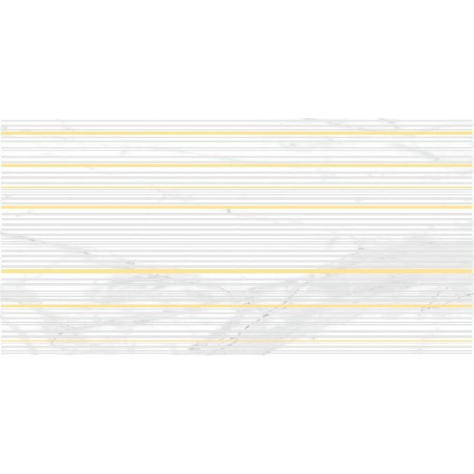 Olimpus Race Декор белый 25х50