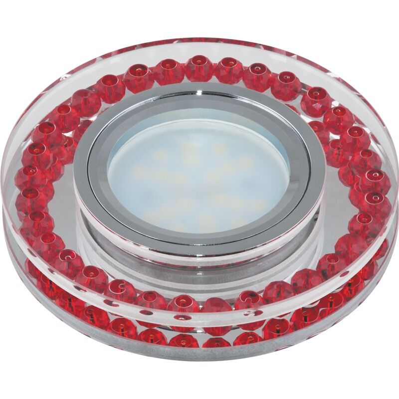Светильник DLS-P104 GU5.3 CHROME/RED