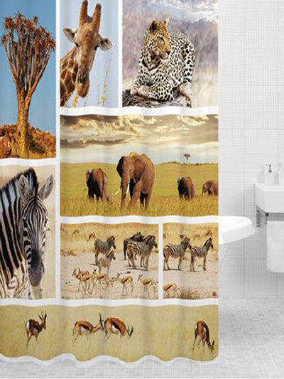 Штора для ванн 180х200 AFRICA PRINT BATH DSP-3029